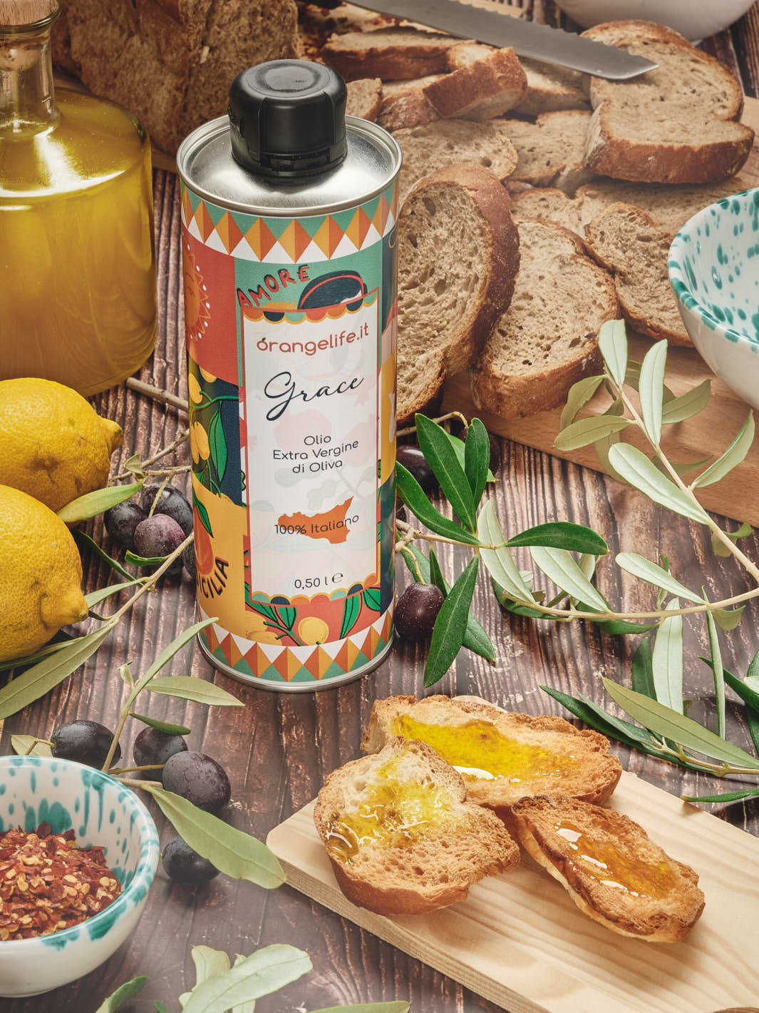 Olio Extra Vergine di Oliva BIO Siciliano "Grace" 500 ml